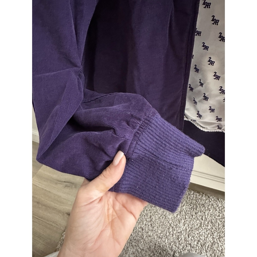 Vintage Live Mechanics Victory Is Certain Purple Mens Jacket Quilted Size L - Picture 7 of 11